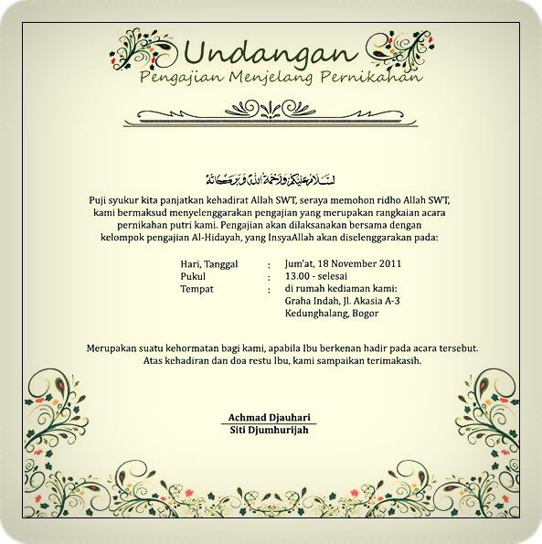 Cetak Undangan Pernikahan Serta Acara Pengajian / 30 Kumpulan Desain